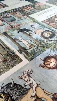 cover of Untrimmed Proof for "Where the Wild Things Are," Inscribed with a Drawing