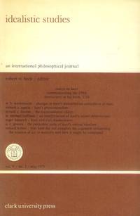 Idealistic Studies; An International Philosophical Journal: Vol. V, No. 2, May 1975 by Beck, Robert N., Editor - 1975