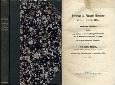 Öfversigt af Finlands litteratur ifrån år 1542…