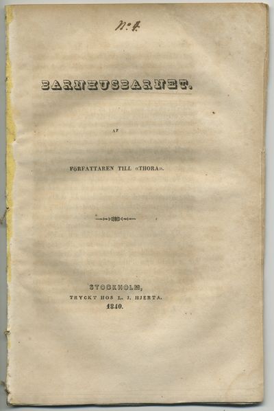 Barnhusbarnet. Af författaren till ”Thora”.