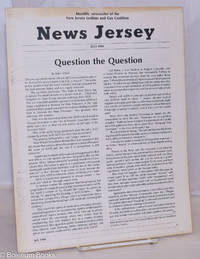 image of News Jersey: monthly newsletter of the NJ Lesbian & Gay Coalition; July, 1984: Question the Question