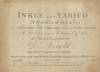 Inkle and Yarico. A Comick Opera As Perform'd at the Theatre Royal in the Hay Market The Words by George Colman Esqr. Junr. ... Adapted for the Voice, Harpsichord, Piano Forte &c. Opera XXXth. ... Price 10s/6d. [Piano-vocal score]