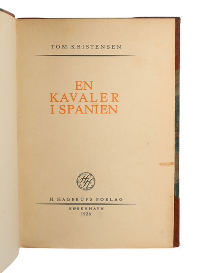 En Kavaler i Spanien. - [DEDIKATIONSEKSEMPLAR] (photo 3)