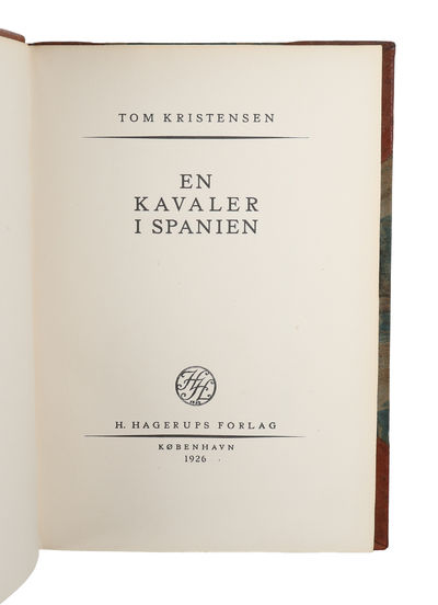 En Kavaler i Spanien. - [DEDIKATIONSEKSEMPLAR] (photo 4)