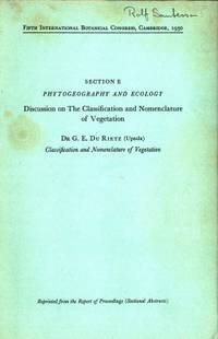 Classification and Nomenclature of Vegetation.