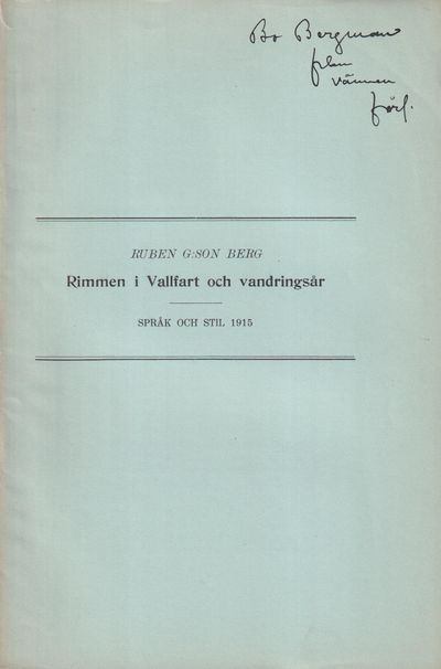 Rimmen i Vallfart och vandringsår [= rubrik].