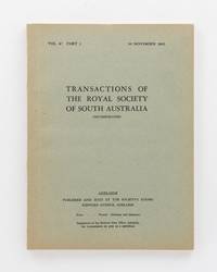 Aboriginal Names and Utilization of the Fauna of the Eyrean Region. [Contained in] Transactions of the Royal Society of South Australia, Volume 67, Part 2, 1943