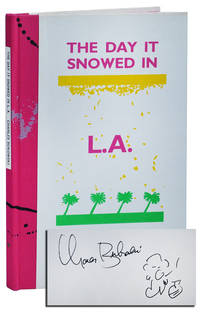 THE DAY IT SNOWED IN L.A.: THE ADVENTURES OF CLARENCE HIRAM SWEETMEAT - DELUXE ISSUE, SIGNED, WITH AN ORIGINAL DRAWING by Charles Bukowski - First Edition - 1986 - from Captain Ahab's Rare Books (SKU: 2055)