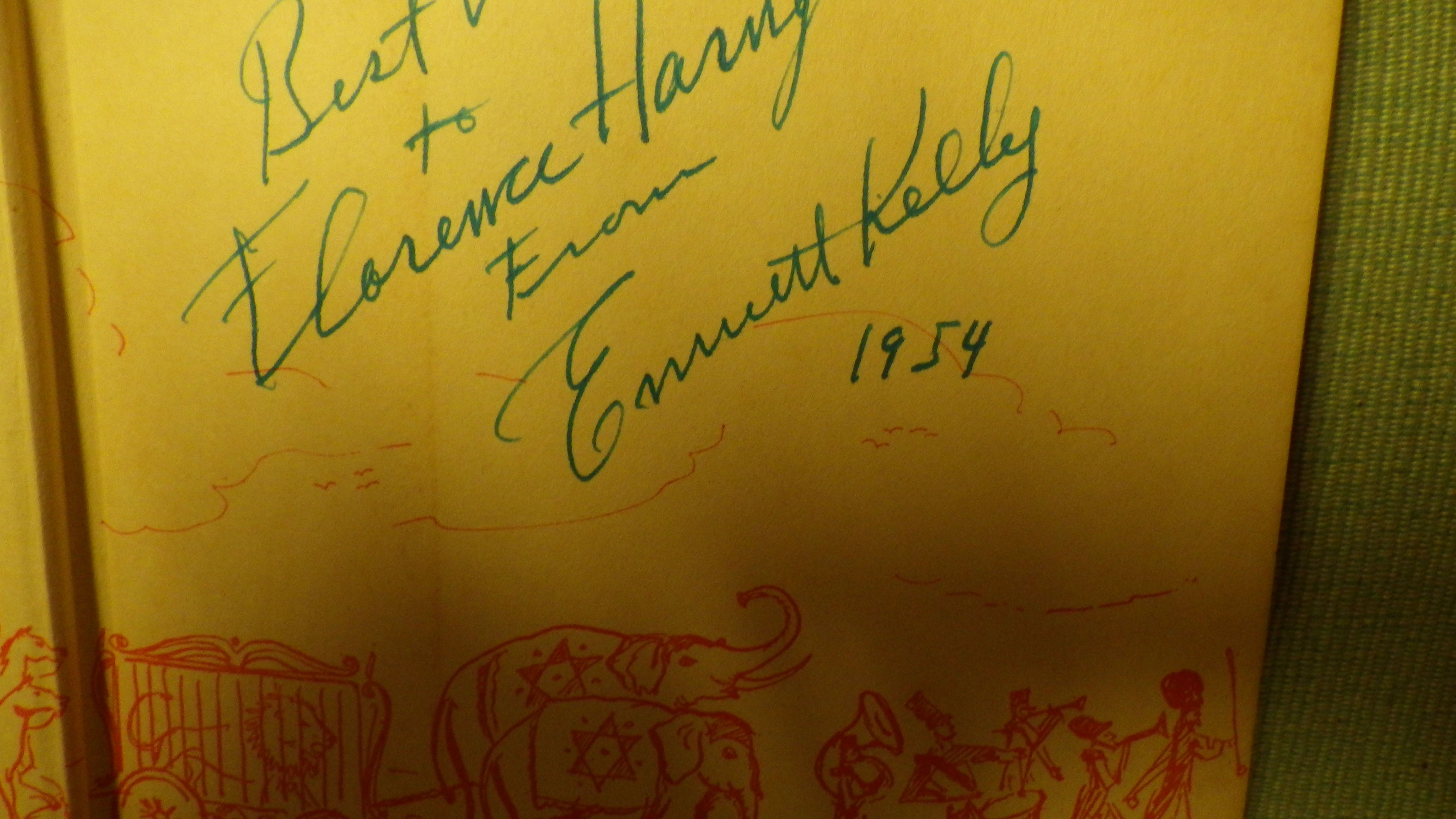 Clown: My Life in Tatters and Smiles , SIGNED BY EMMETT KELLY, one