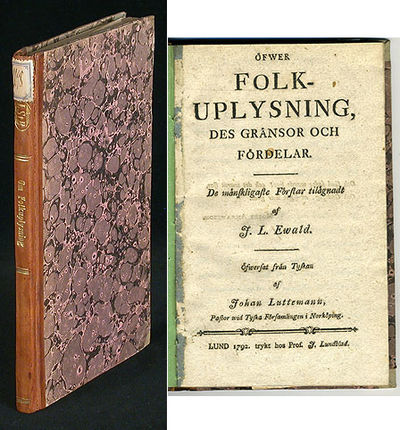 Öfwer folkuplysning, des gränsor och fördelar. De…