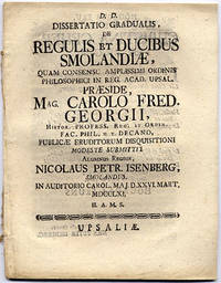 Dissertatio gradualis, de regulis et ducibus…