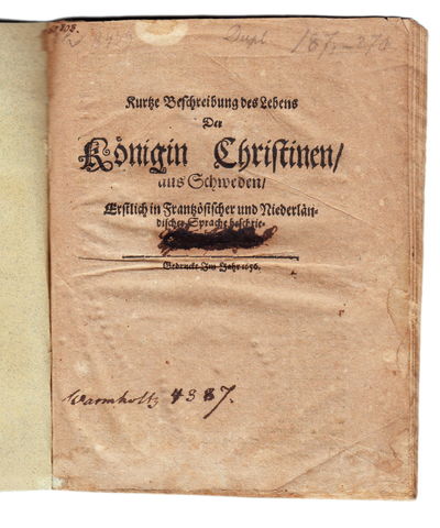 Kurtze Beschreibung des Lebens der Königin…