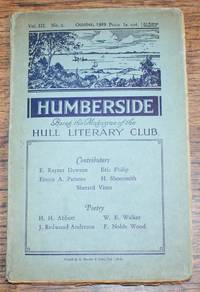 Humberside, Being the Magazine of the Hull Literary Club, Vol. III No. 2. October 1929