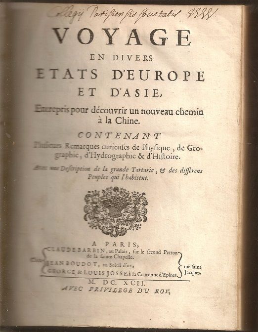 Voyage en divers États d'Europe et d'Asie entrepri