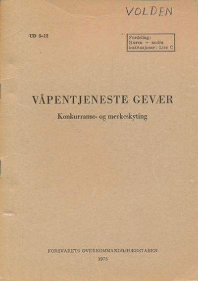 VÃ¥pentjeneste gevÃ¦r. Konkurranse- og…