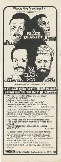 A Black Quartet: Four New Black Plays (Original advertisement for the 1969 off-Broadway production)