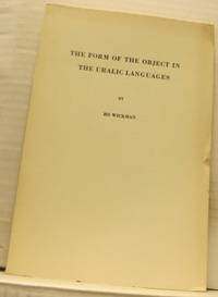 The Form of the Object in the Uralic Languages.