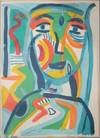 Untitled Portrait" Original Lithograph
