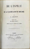 De l'espece et de la classification en zoologie. Edition revue et augmentee par l'auteur