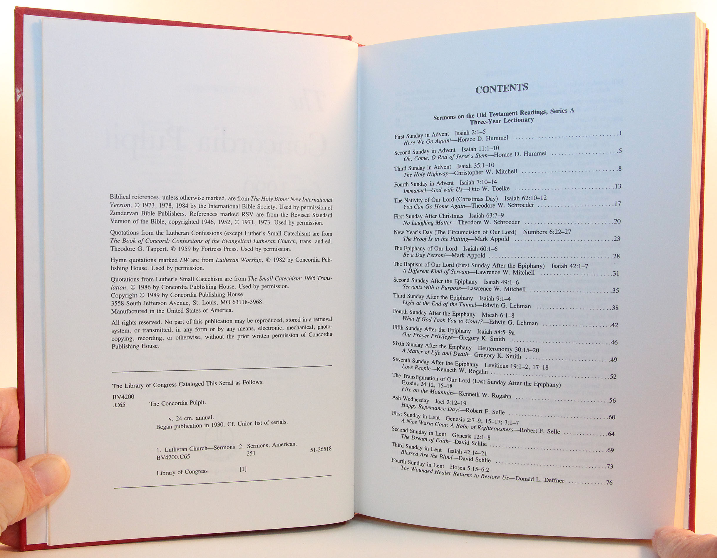 Concordia Pulpit 1990 Concordia Pulpit 1990