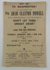 Let's Go! To Washington! In Support of Rep. Adam Clayton Powell Our Congressman and Chairman... [caption title]