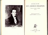 image of Journal Of The Rev GEORGE CHAMPION. American missionary in Zululand 1835-9