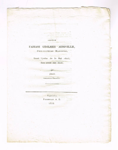 Obitum Fabiani Udalrici Aurivillii [...] denati…