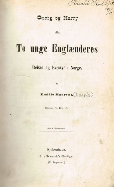 Georg og Harry eller To unge Englænderes reiser…