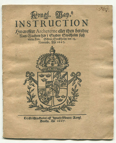 Kongl. may.tz instruction hwareffter archererne…