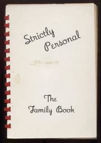 cover of Strictly Personal; The Family Book. (Cook Book) Women's Society of Christian Service, Circle Two Community. Methodist Chruch Seal Beach, California.