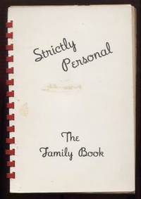 Strictly Personal; The Family Book. (Cook Book) Women's Society of  Christian Service, Circle...