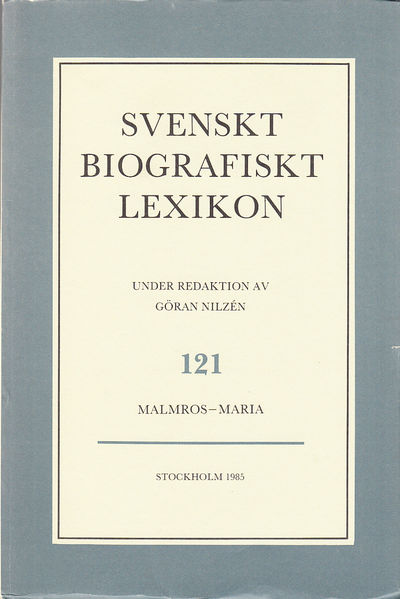 Svenskt Biografiskt Lexikon. Häfte 121 [=Band 25]…