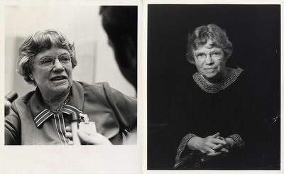 MARGARET MEAD [ca. 1970] Set of 2 photos