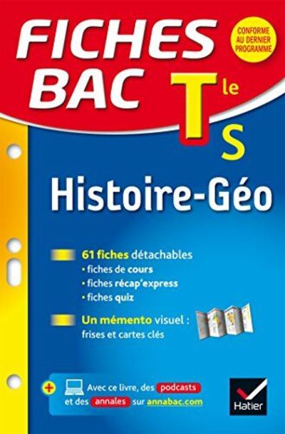 Fiches Bac Histoire Geographie Tle S Fiches De Revision Terminale S By Vidallet Claire Clavel Christophe