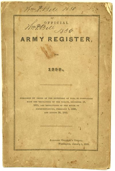 OFFICIAL ARMY REGISTER, FOR 1850