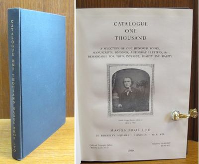 Catalogue One Thousand. A Selection of one…