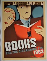 Books for the Discerning Eye 1983; David R. Godine - Publisher: Promotional Poster by Cabarga, Leslie (Artist) - 1983