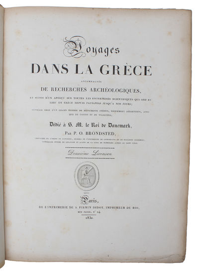 Voyages dans la Grèce accompagnés de recherches archéologiques. 2 vols.  - [LANDMARK WORK ON GREECE AND PARTHENON] (photo 5)