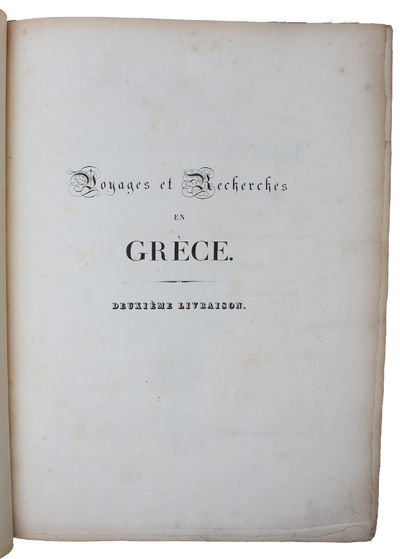 Voyages dans la Grèce accompagnés de recherches archéologiques. 2 vols.  - [LANDMARK WORK ON GREECE AND PARTHENON] (photo 6)