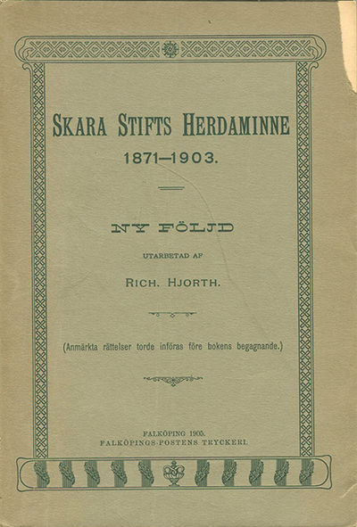 Skara stifts herdaminne. 1871-1903. Ny följd.