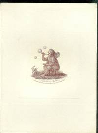 Stipple engraving of cupid blowing bubbles