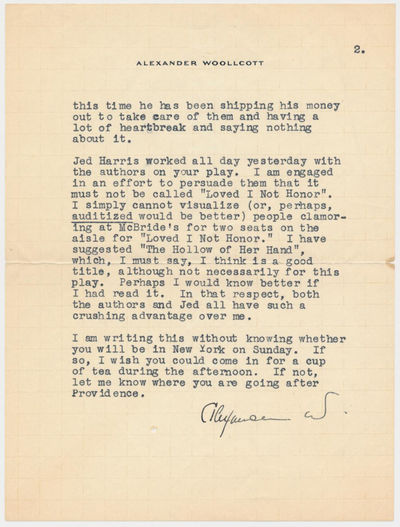 New York, 14 March 1928. Letter. Crease from mailing. About Fine. Two pages on the recto of two shee...