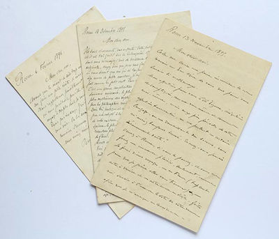 Three letters from Lucien Jousselin to Pierre…
