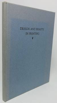 cover of DESIGN AND BEAUTY IN PRINTING
