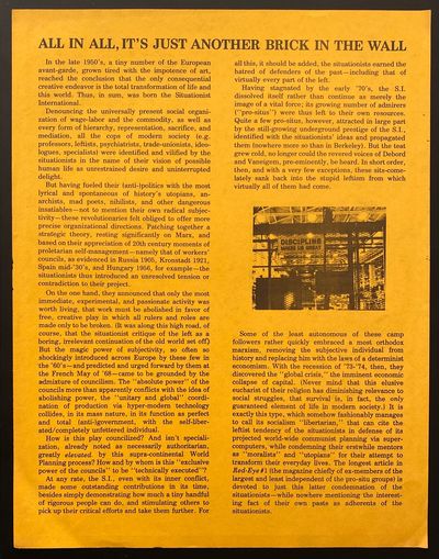 All in all, it's just another brick in the wall [handbill]