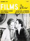 Films in Review: October 1974 LIV Ullmann and Erland Josephson (Cover)