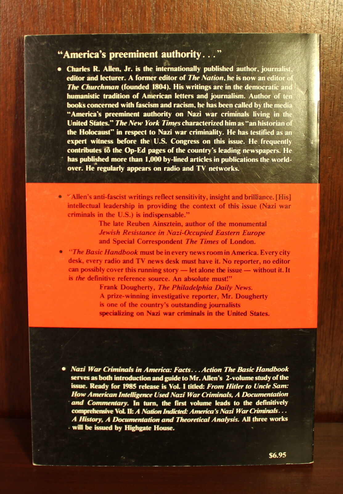 BIBLIO | Nazi War Criminals: Facts...Action, the Basic Handbook SIGNED ...