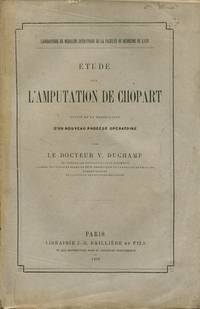 cover of Étude sur l'amputation de Chopart, suivi de la description d'un nouveau procédé opératoire