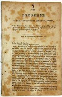 THE RESPONSE OF THE JUDGES OF THE COURT OF APPEALS, TO THE PREAMBLE, RESOLUTIONS AND ADDRESS, PROPOSED BY A JOINT COMMITTEE OF THE SENATE AND HOUSE OF REPRESENTATIVES, FOR THE PURPOSE OF REMOVING THEM FROM OFFICE