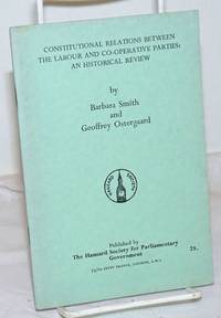 image of Constitutional Relations Between the Labour and Co-operative Parties: an historical review